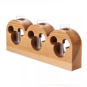 Disney Parks Home Collection Mickey Icon Wood Propagation Station New w/Box RARE